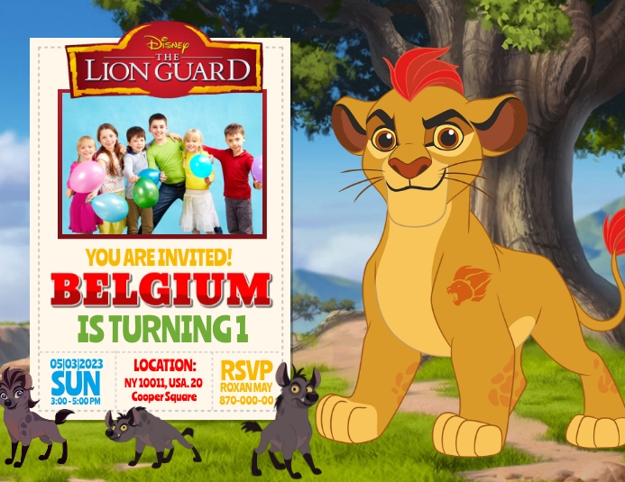 The Lion guard Flyer (US Letter) template