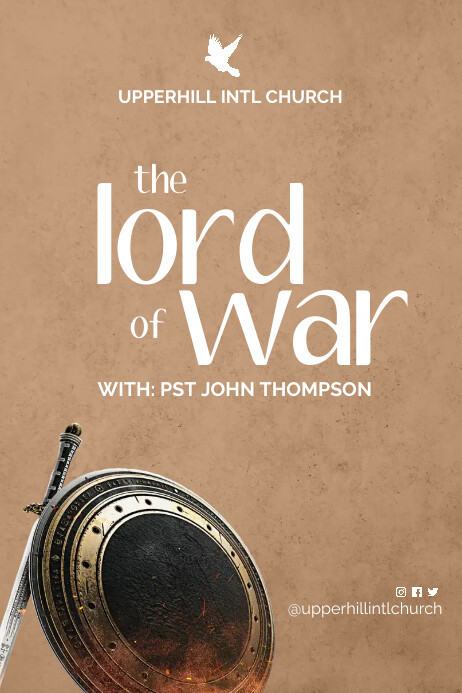 The lord of war Poster template