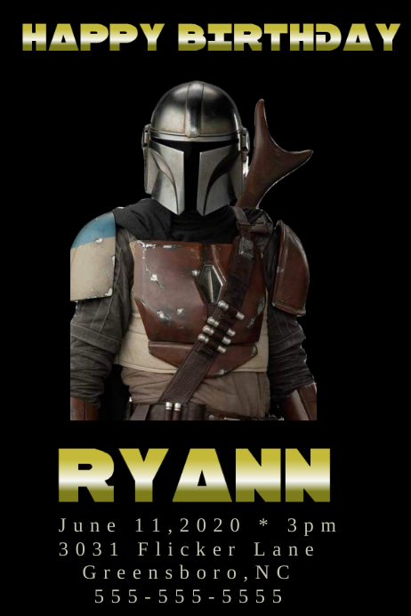 The Mandalorian Template Postermywall