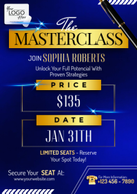 The Masterclass For Bold Leaders A4 template