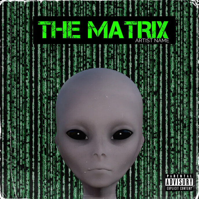 Copy of the matrix album cover template | PosterMyWall
