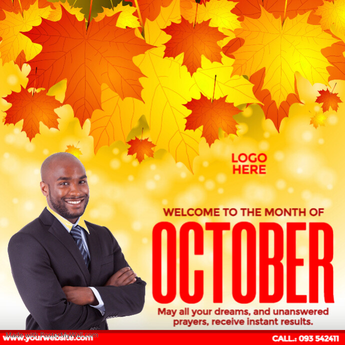 Oct Poster Copy of the month of October | PosterMyWall