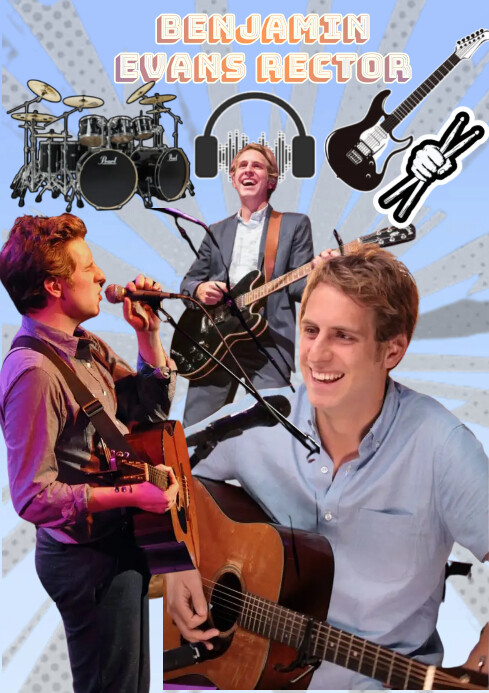 The Music Poster Of Ben Rector A4 Template | PosterMyWall