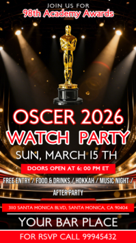 The Oscars Watch Party Instagram Story template