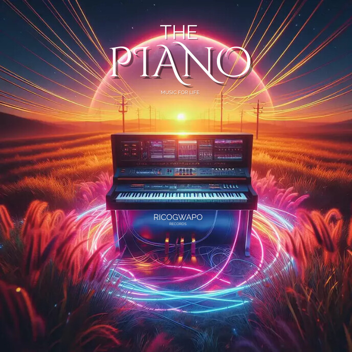 THE PIANO ALBUM ARTWORK TEMPLATE PosterMyWall