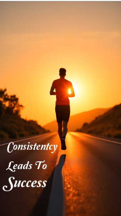 The Power Of Consistency เรื่องราวบน Instagram template