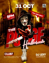 the purge night Flyer (US Letter) template