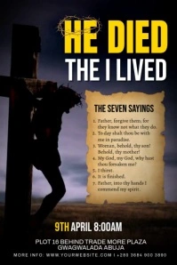 The Resurrection Of Jesus Video Ads Poster template