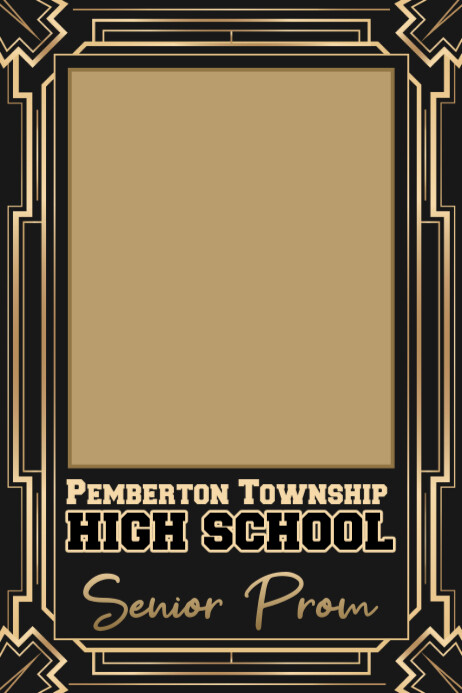 The Roaring 20s Great Gatsby Prom 4x6 Photo Frame Template Banner 4' × 6'