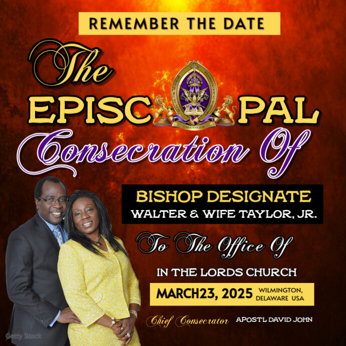 Copy of The Service of Episcopal Consecration | PosterMyWall
