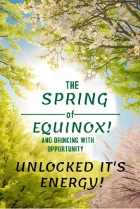 The spring of equinox Instagram post Gráfico de Pinterest template