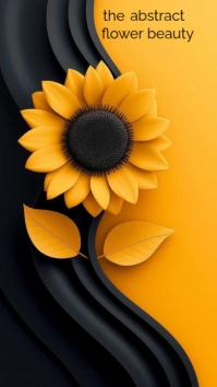 The Sun Flower  Whatsapp Status WhatsApp-status template