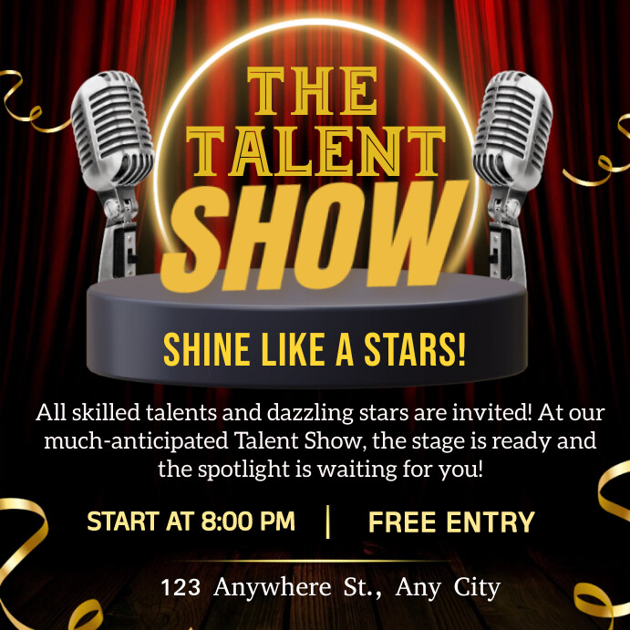 The talent show Template | PosterMyWall