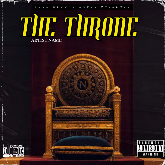 Plantilla De THE THRONE ALBUM COVER PosterMyWall plantilla-de-the-throne-album-cover-postermywall