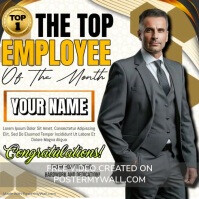 Белый Employee Recognition Instagram Post Template