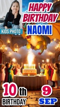 The Ultimate Birthday Bash: A Day of Fun, Friendship, and Unforgettable Memories Instagram Story template