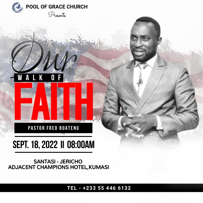 THE WALK OF FAITH POG Instagram Post template