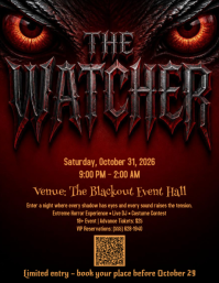 Negro Halloween Horror Event Flyer Template