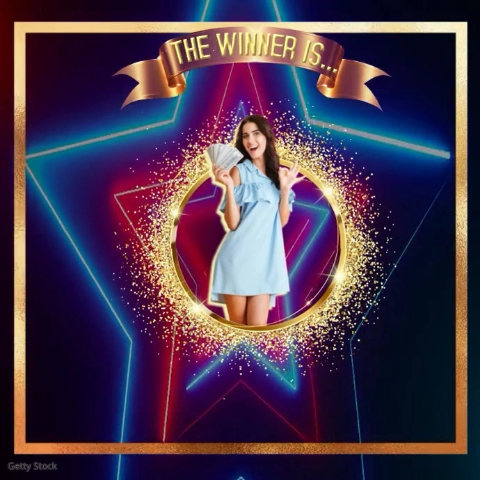 the winner is Template | PosterMyWall