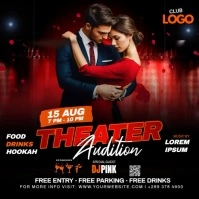 Theater Acting Audition Instagram Plasing template