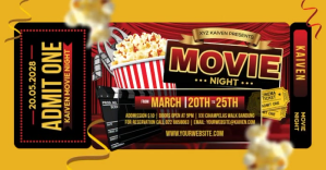 Theater And Film Ad Template Facebook Shared Image