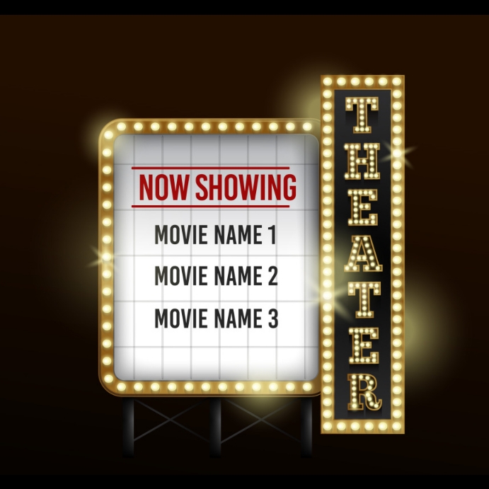 Theater billboard sign design template | PosterMyWall
