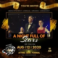 Theater Night Film Awards Square (1:1) template