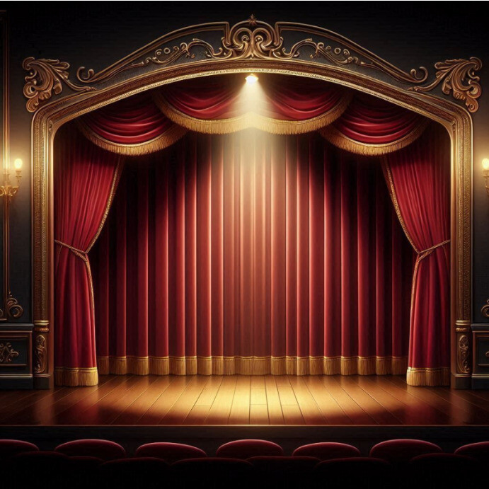 Copy of Theater performance stage backdrop event template | PosterMyWall