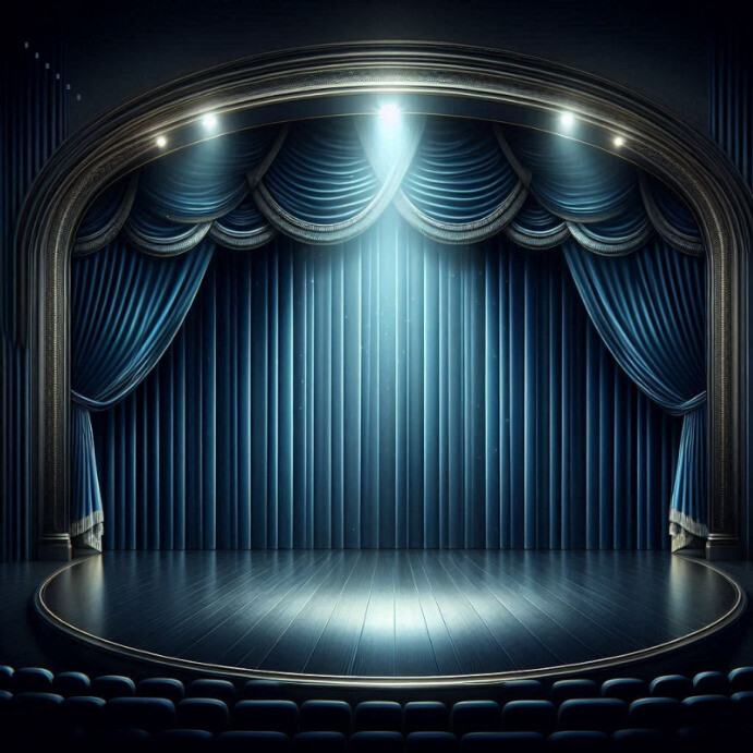 Copy of Theater performance stage backdrop event template | PosterMyWall