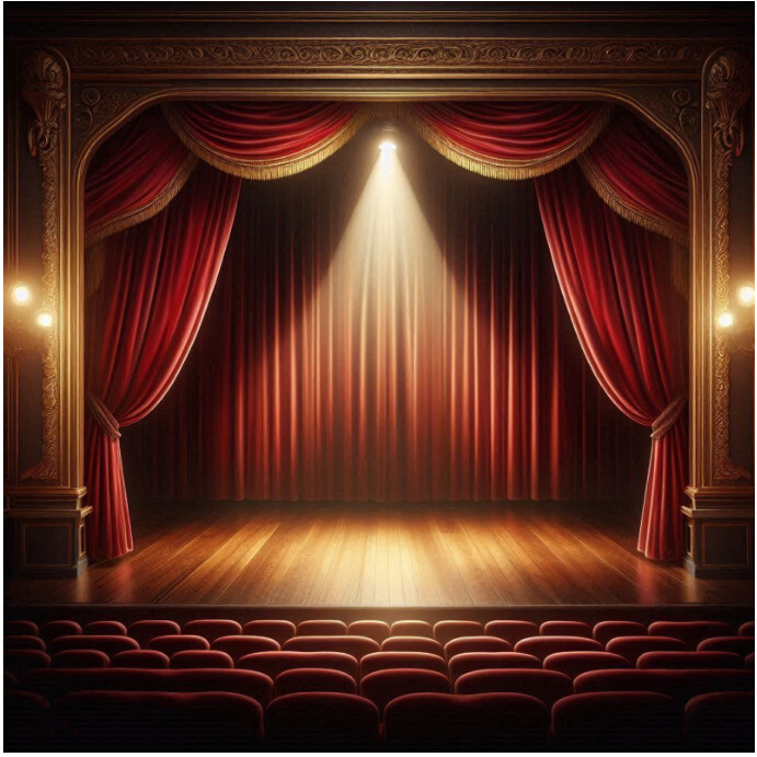 Theater performance template spotlight backdrop stage effect | PosterMyWall