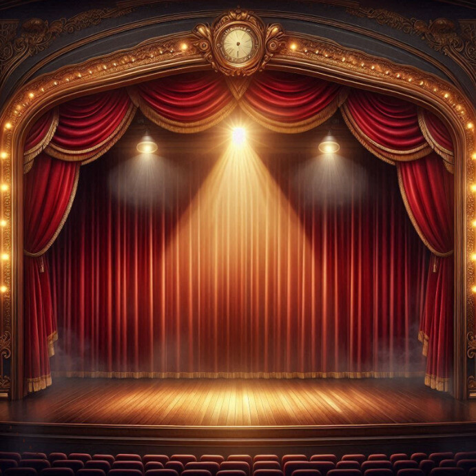 Theater performance template spotlight backdrop stage effect | PosterMyWall