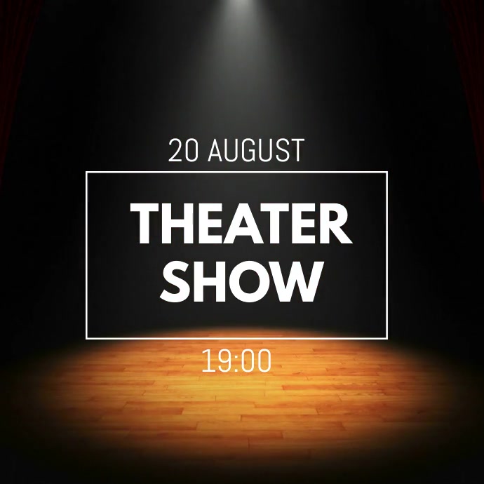 THEATER SHOW Template | PosterMyWall