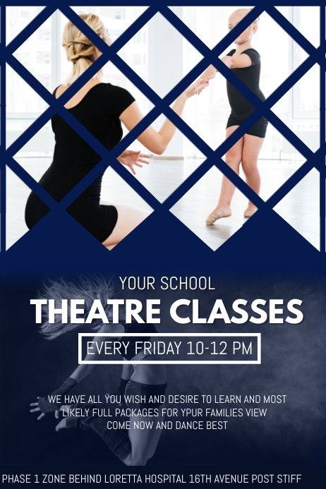 Theatre Classes Template PosterMyWall