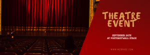 Merah Theatre Event Facebook Omslag Foto Template