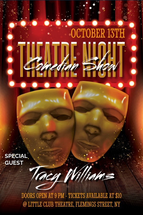 Copy of Theatre night poster | PosterMyWall