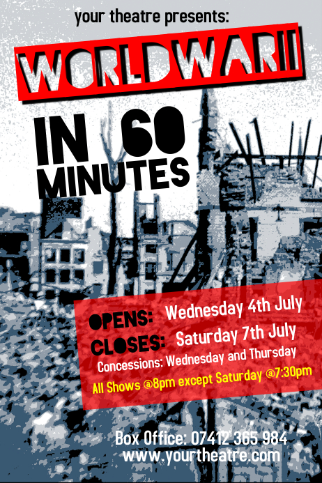 Theatre poster Template | PosterMyWall