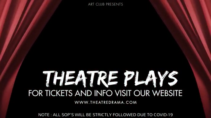 Theatre Template PosterMyWall