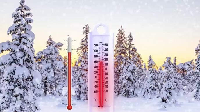 Thermometer with hot and cold gradients Template | PosterMyWall