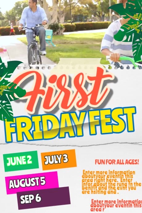 Things to Do on Friday Night Plakkaat template