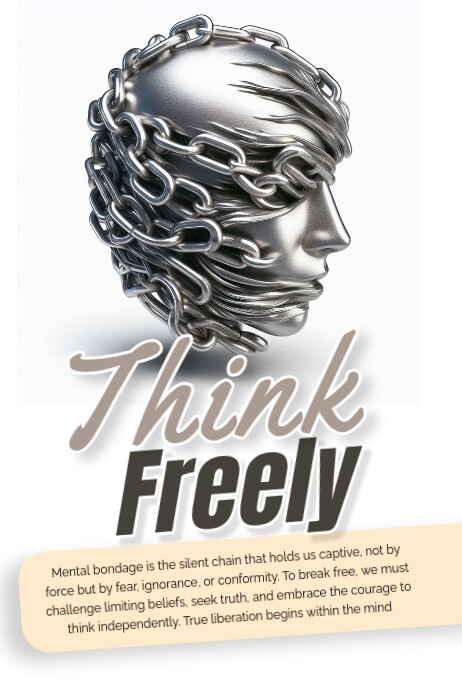 Thinkfree Mind Think freely Template | PosterMyWall