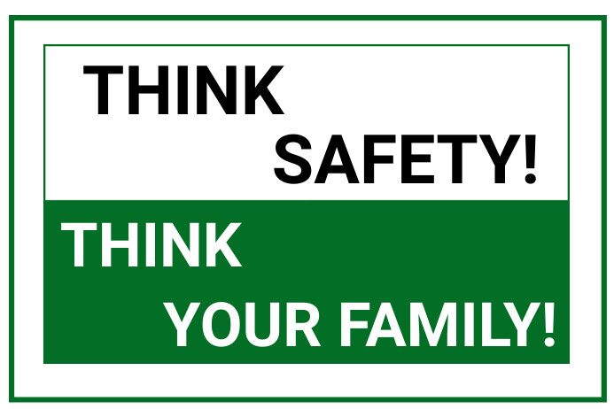 Plantilla de THINK SAFETY | PosterMyWall