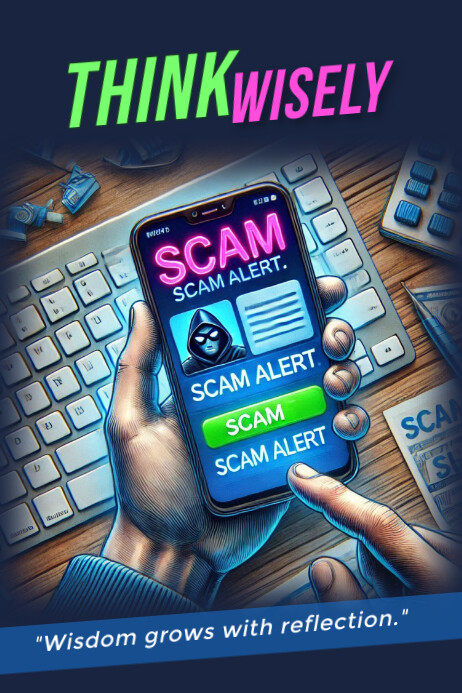 Think wisely Poster template