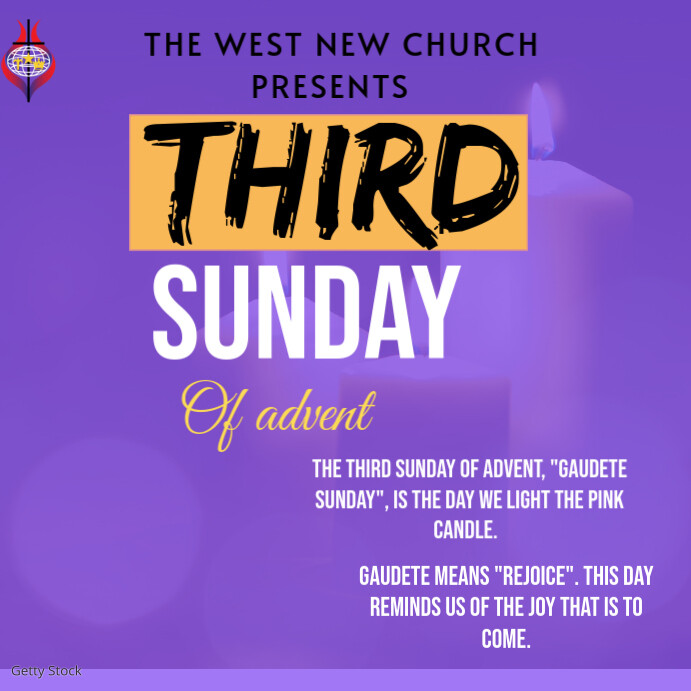 Third Sunday of advent Pos Instagram template