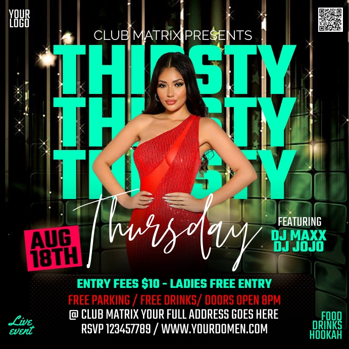 Thirsty thursday Template PosterMyWall