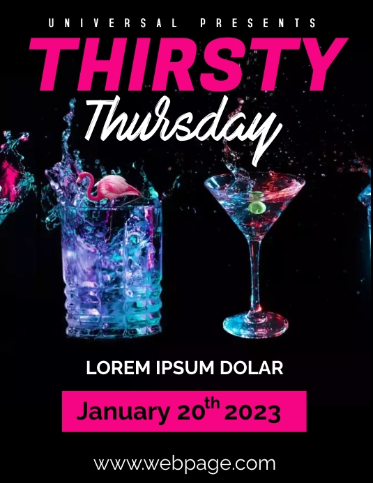 Thirsty Thursday Template | PosterMyWall