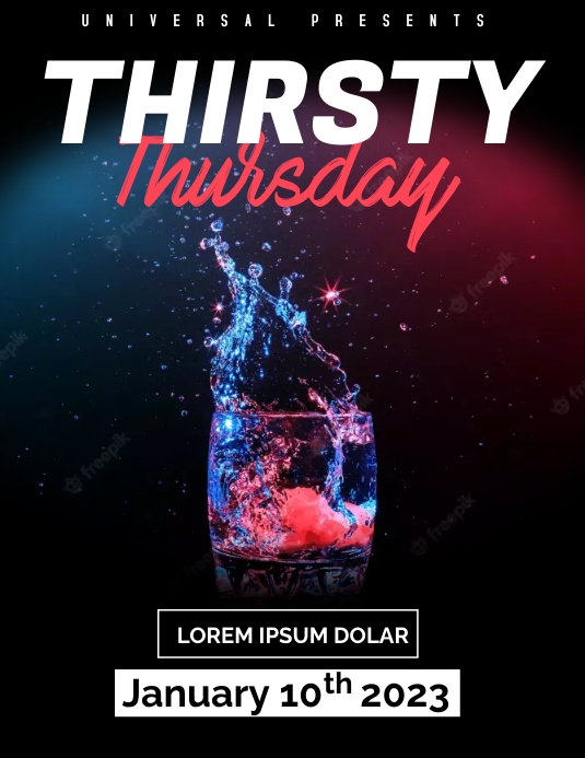 Thursday Design Thirsty Thursday Poster