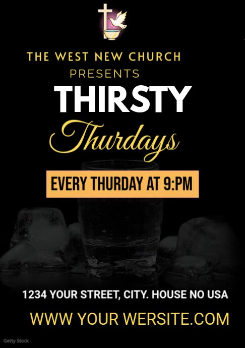 Thirsty Thursdays Club Flyer Template A5