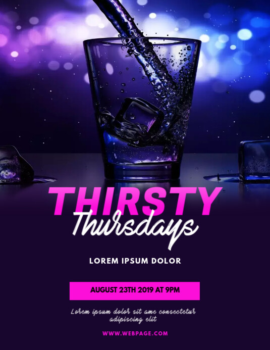 Thirsty Thursdays Club Flyer Template Postermywall Thirsty Thursdays Club Flyer Template Postermywall