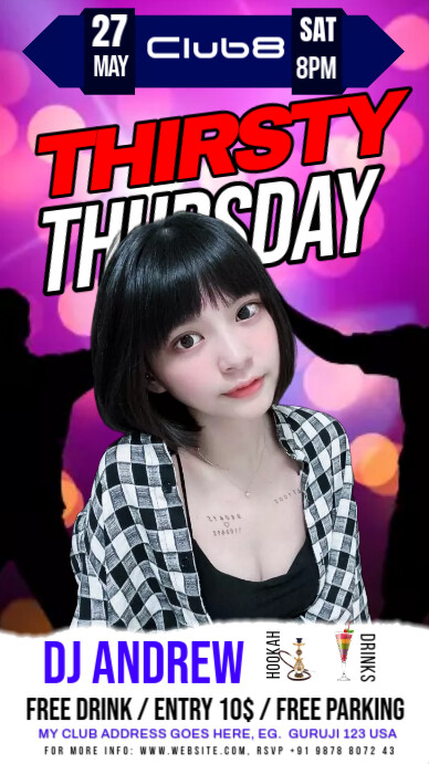 Plantilla de Thirsty thursdays | PosterMyWall