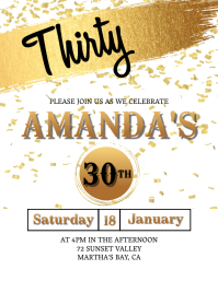 3 360 30th Birthday Customizable Design Templates Postermywall